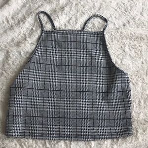 H&M plaid halter top
